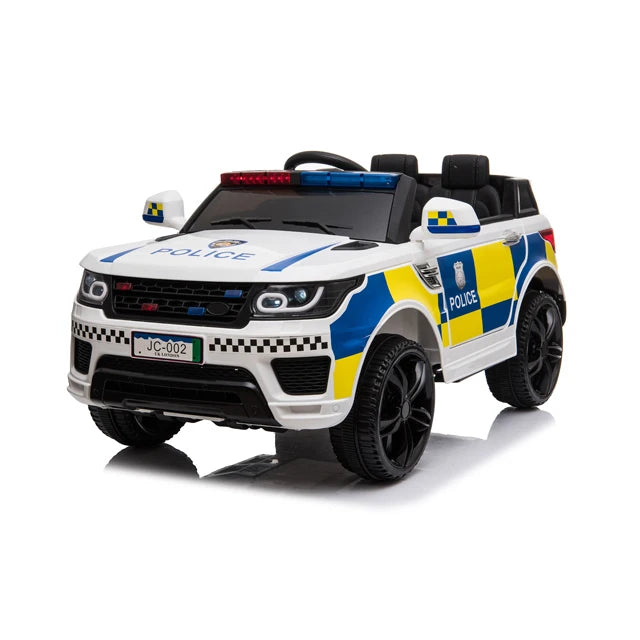 Kids Electric Police Ride-On Car | Two Seats & Remote Control | 12V