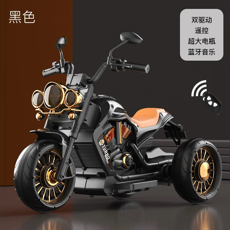 Kids Electric Ride-On Motorcycle with Remote Control & MP3